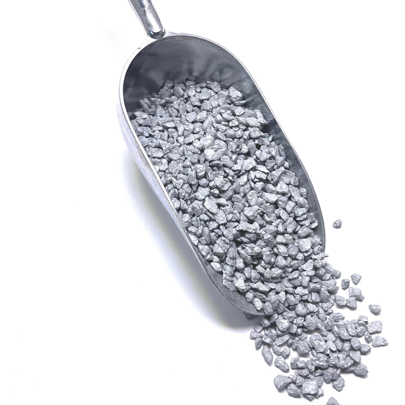 Decorative Crushed Gravel for DIY Terrariums- Silver