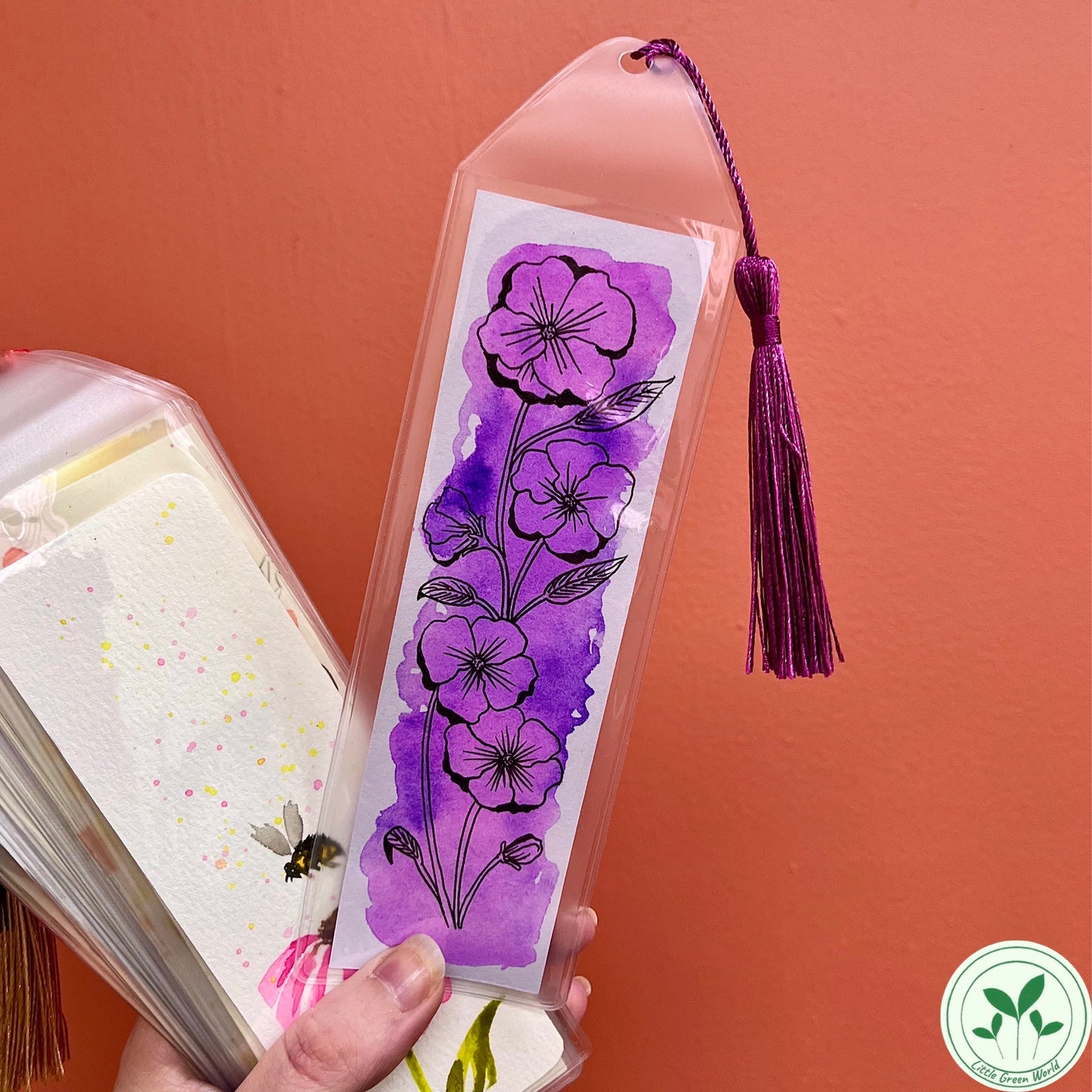 Watercolour Plant Bookmarks