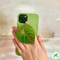 Plant leaf pop socket