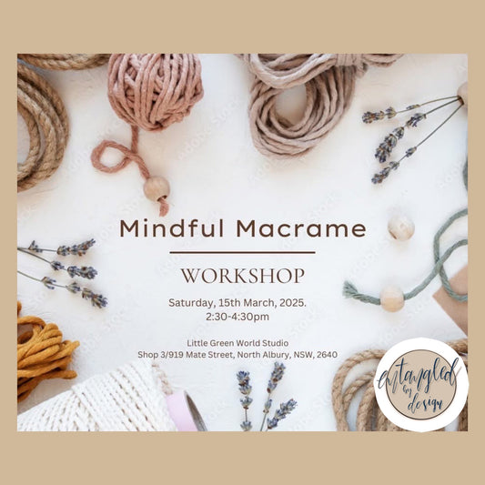 Mindful Macrame Plant Hanger Workshop - Entangled By Design