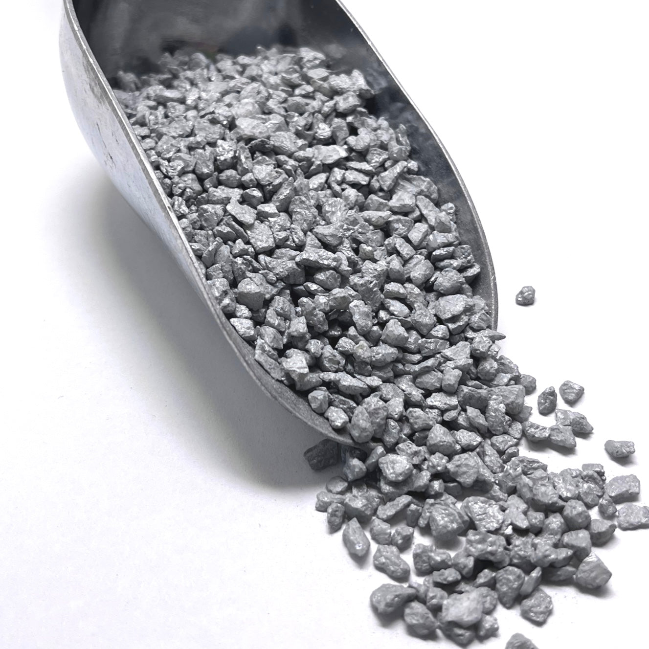 Decorative Crushed Gravel for DIY Terrariums- Silver